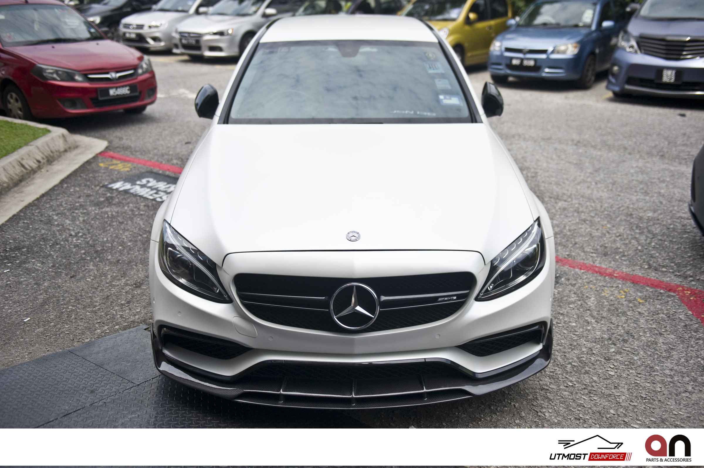 A car wrapped in Satin White Pearl, Satin film by Avery Dennison