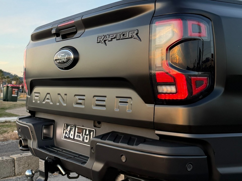 2024 Ford Ranger wrapped in Satin black, shot 3