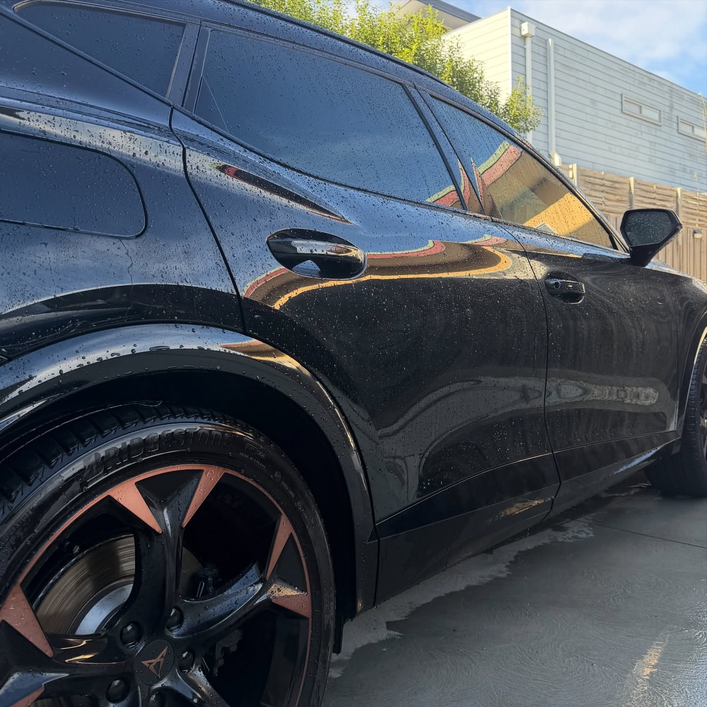 Cupra Formentor wrapped in Gloss Obsidian Black, shot 5
