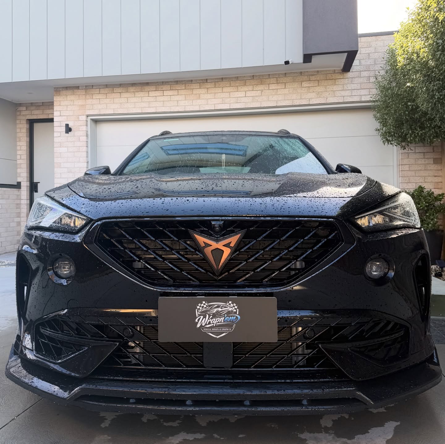 Cupra Formentor wrapped in Gloss Obsidian Black, shot 2