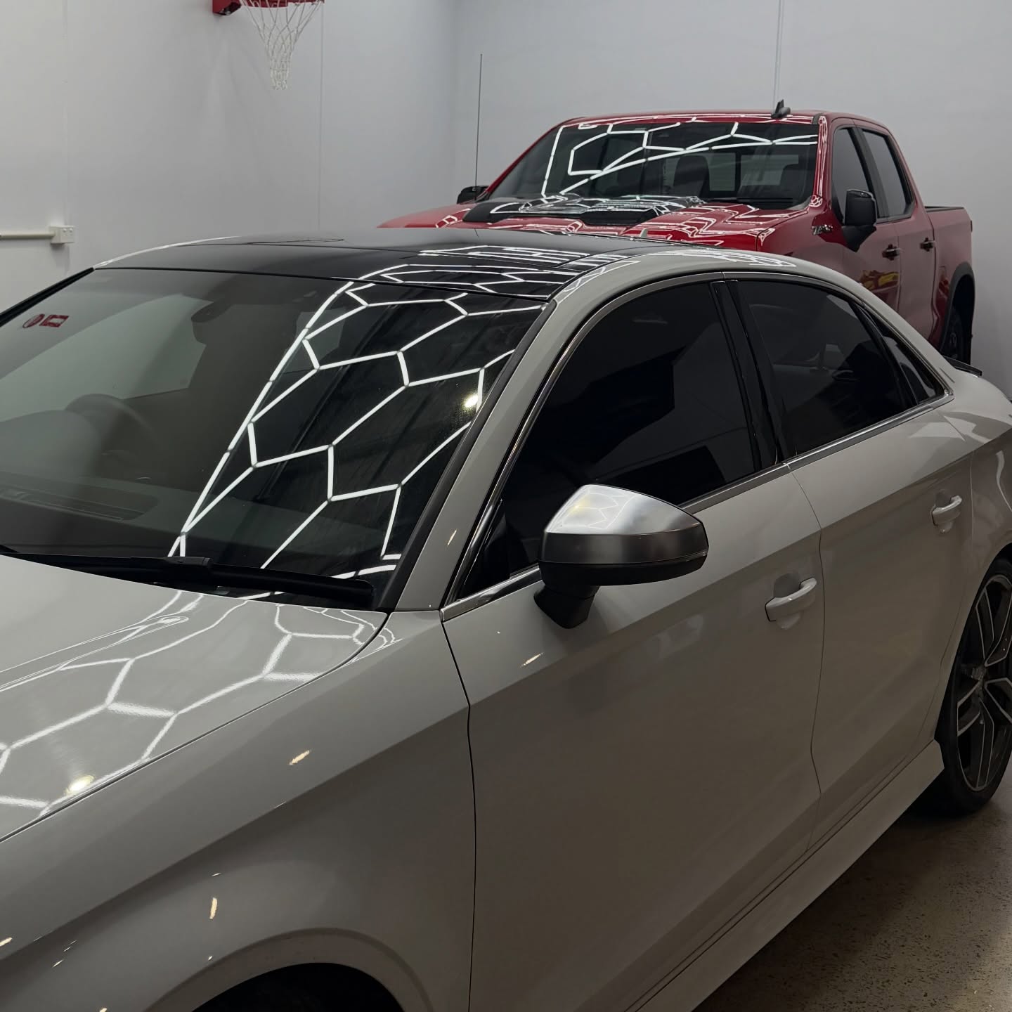 Audi S3 wrapped in Gloss Obsidian Black, shot 6