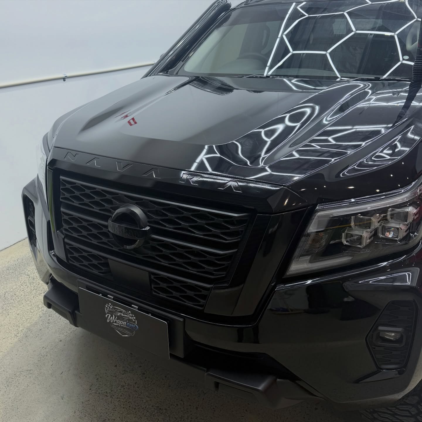 2025 Nissan Navara PRO-4X wrapped in Gloss Obsidian Black, shot 3
