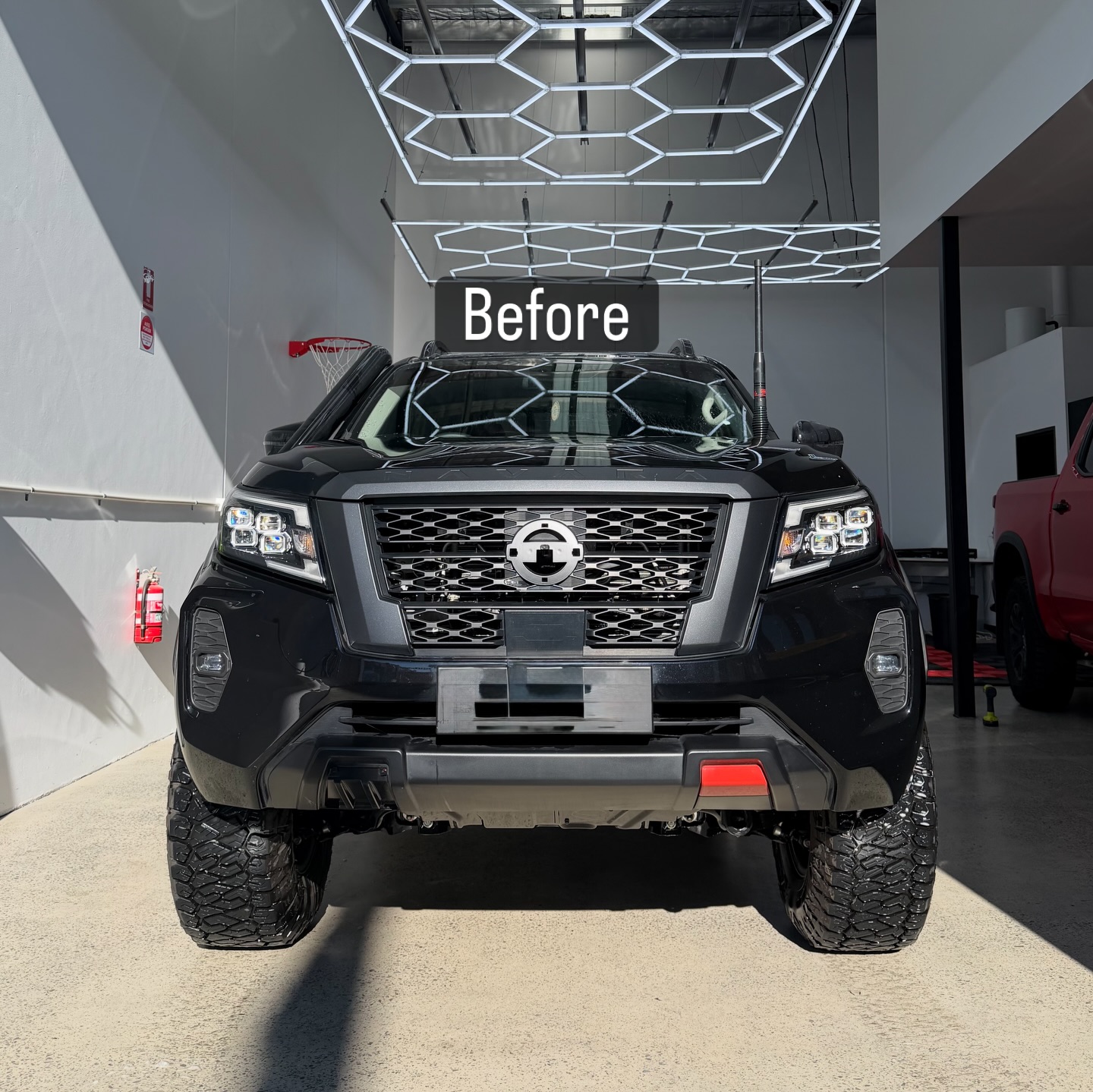 2025 Nissan Navara PRO-4X wrapped in Gloss Obsidian Black, shot 6