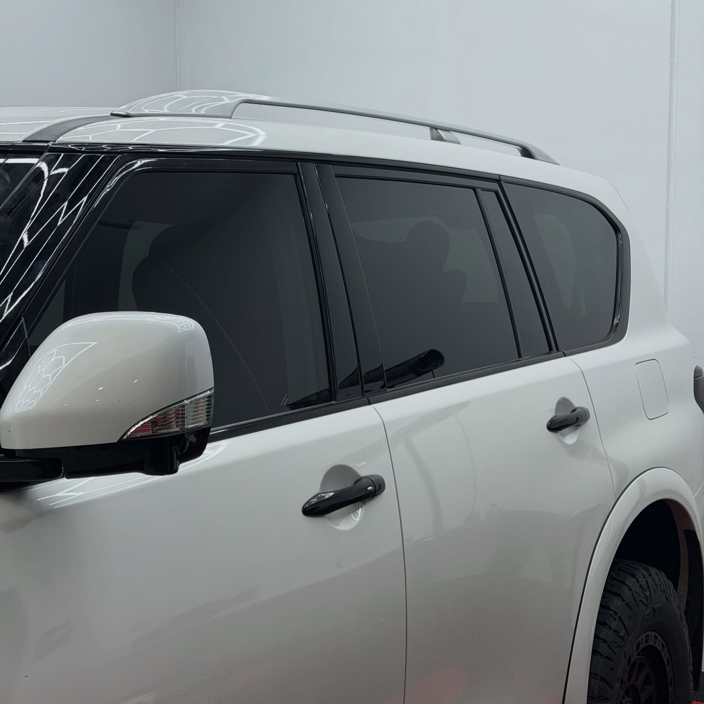 2025 Nissan Patrol Ti-L wrapped in Gloss Obsidian Black, shot 5