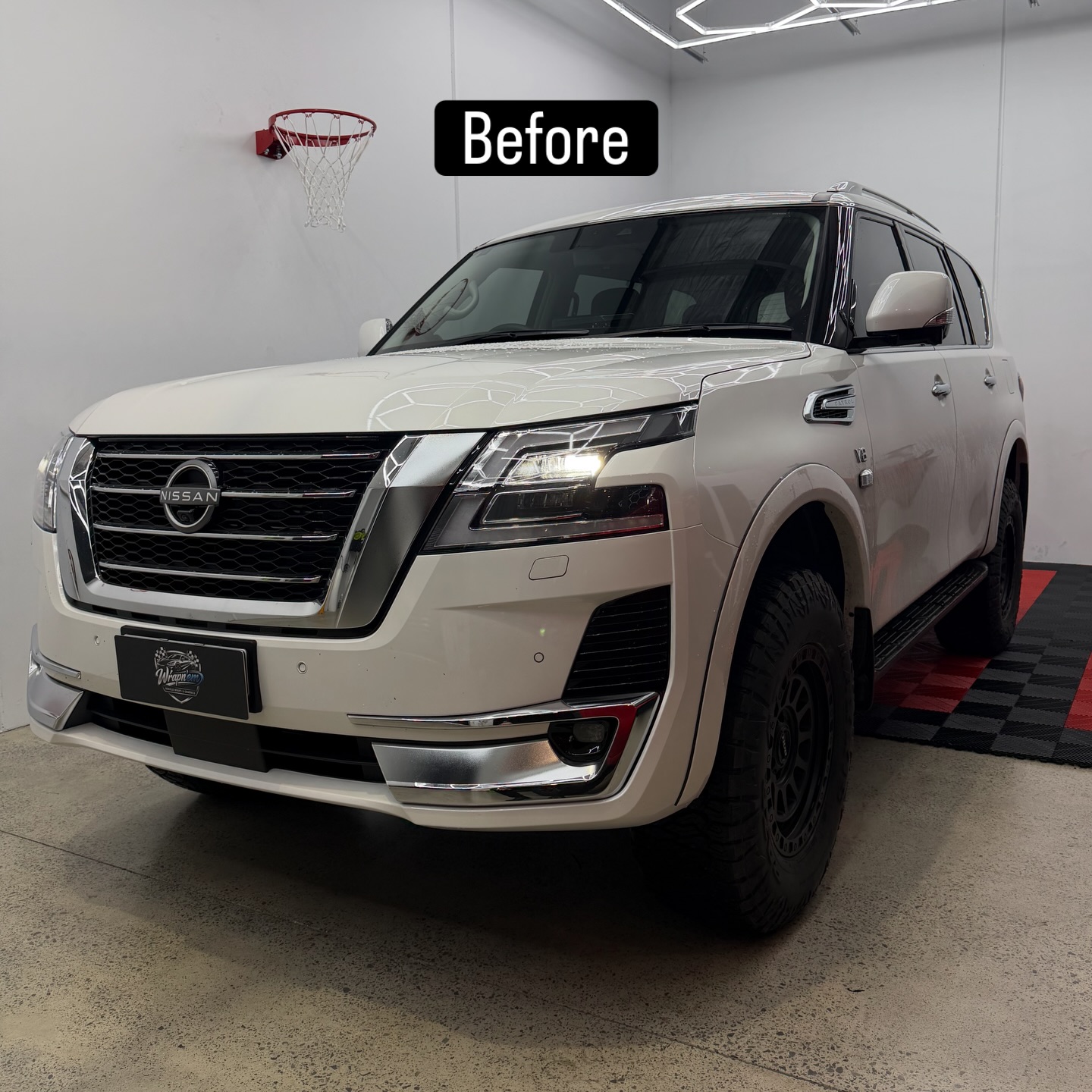 2025 Nissan Patrol Ti-L wrapped in Gloss Obsidian Black, shot 9