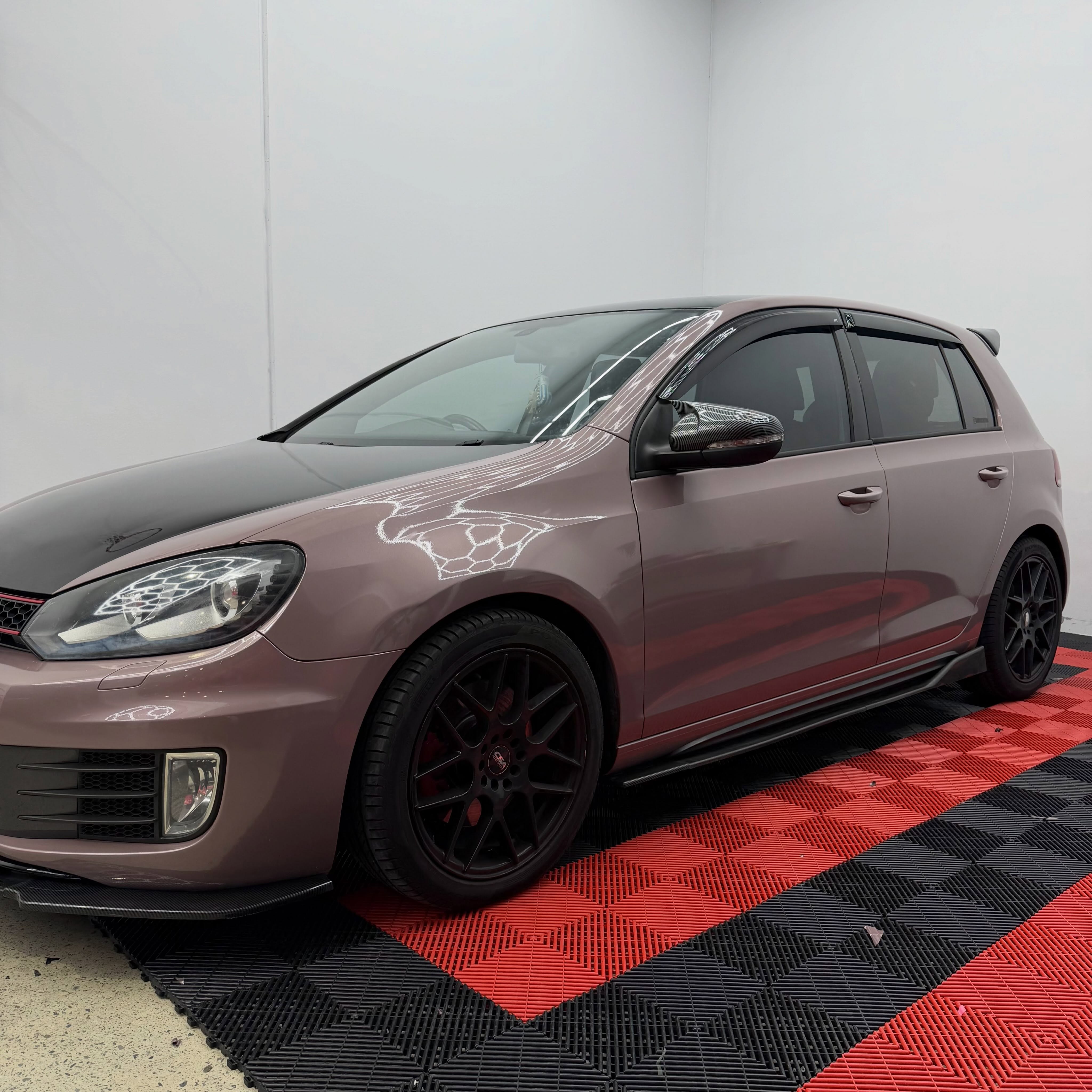 2012 Golf GTI in Cinder Rose - Hexis, shot 3 of 12