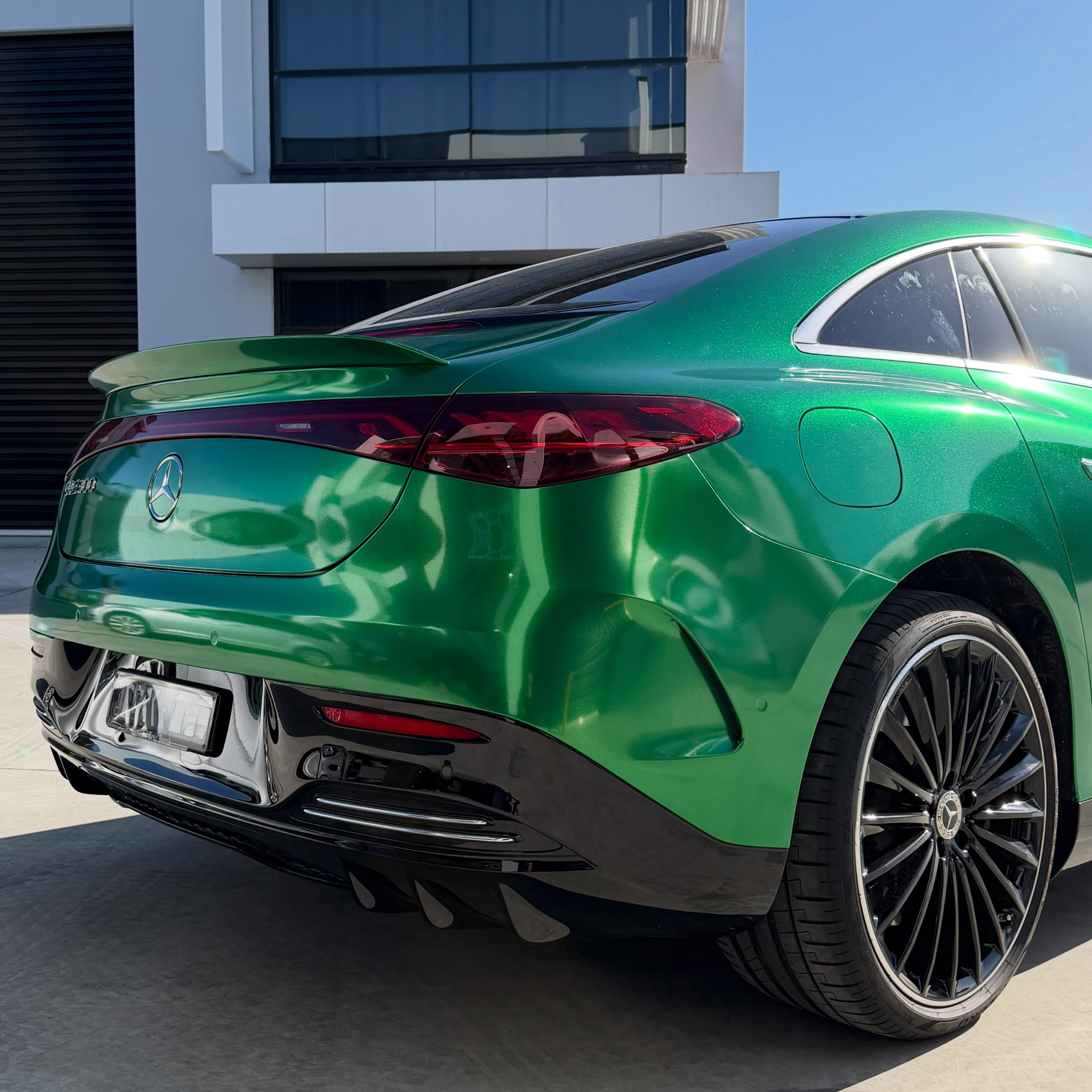 Mercedes Benz EQE300 in Radioactive Green - Avery Dennison, shot 9 of 10