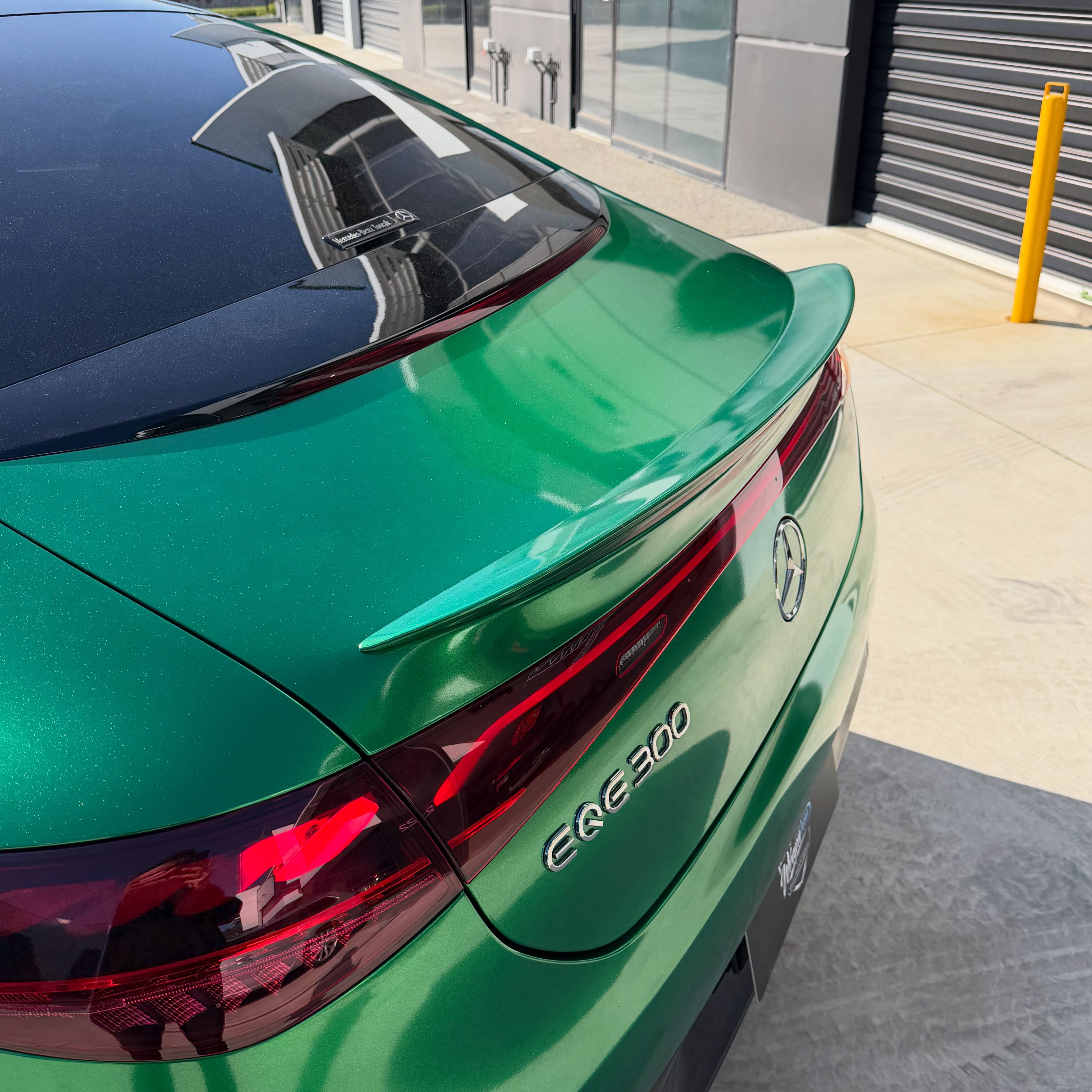 Mercedes Benz EQE300 in Radioactive Green - Avery Dennison, shot 10 of 10