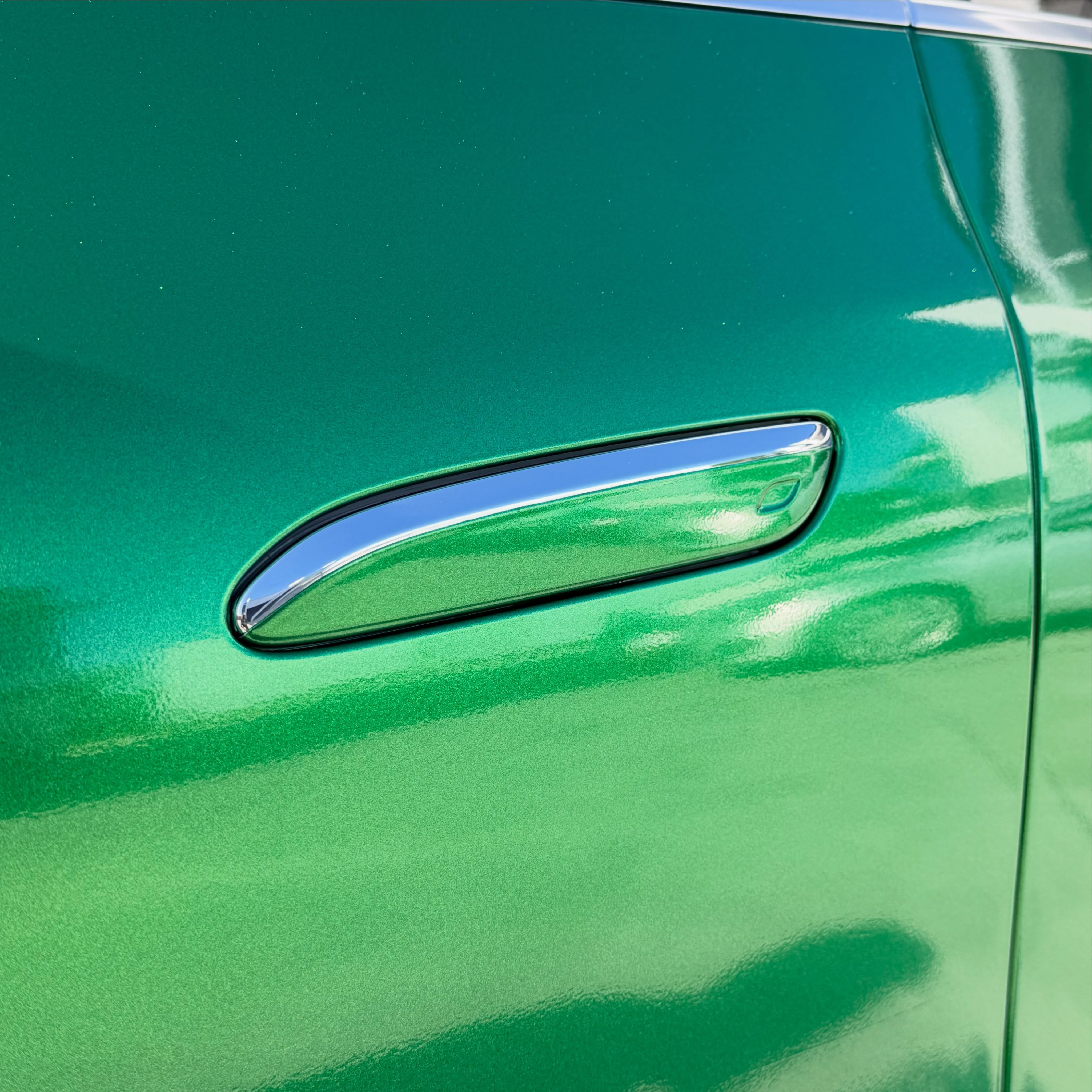Mercedes Benz EQE300 in Radioactive Green - Avery Dennison, shot 7 of 10
