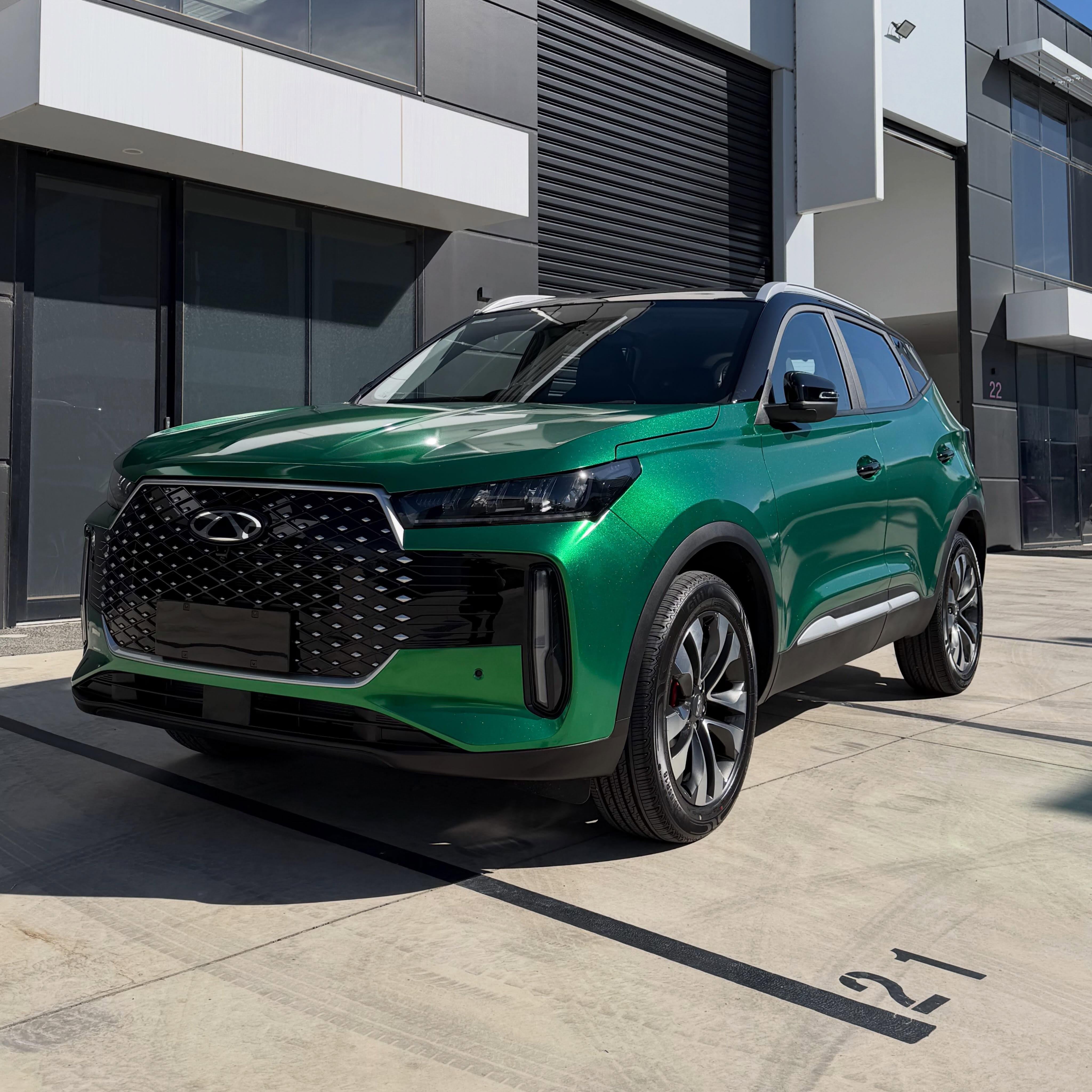 2026 Chery Tiggo 4 in Radioactive Green - Avery Dennison, shot 2 of 9