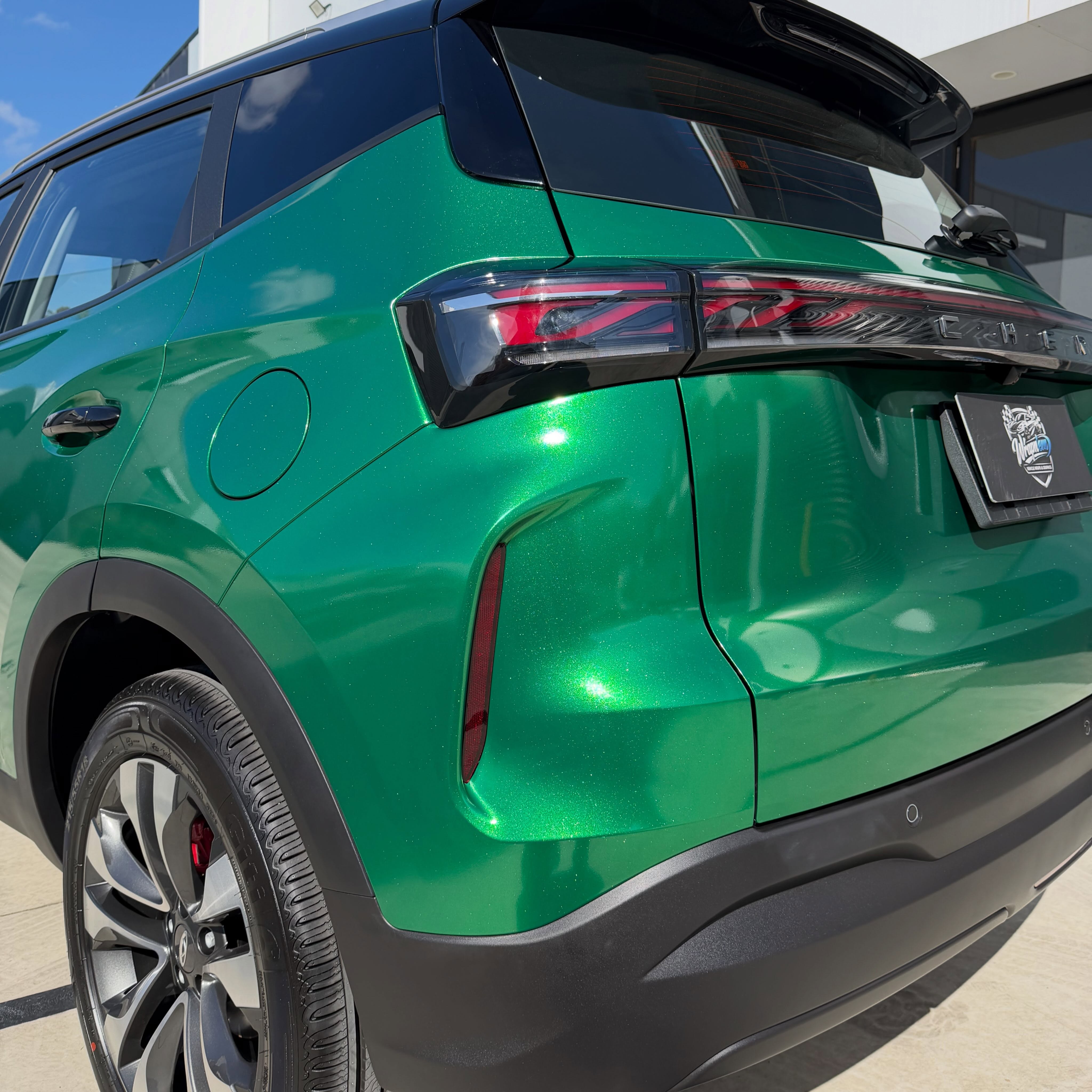 2026 Chery Tiggo 4 in Radioactive Green - Avery Dennison, shot 6 of 9