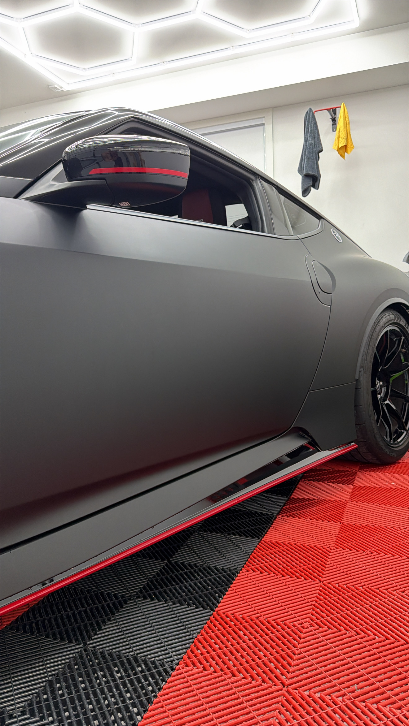 2025 Nissan Z wrapped in Matte Black, shot 3