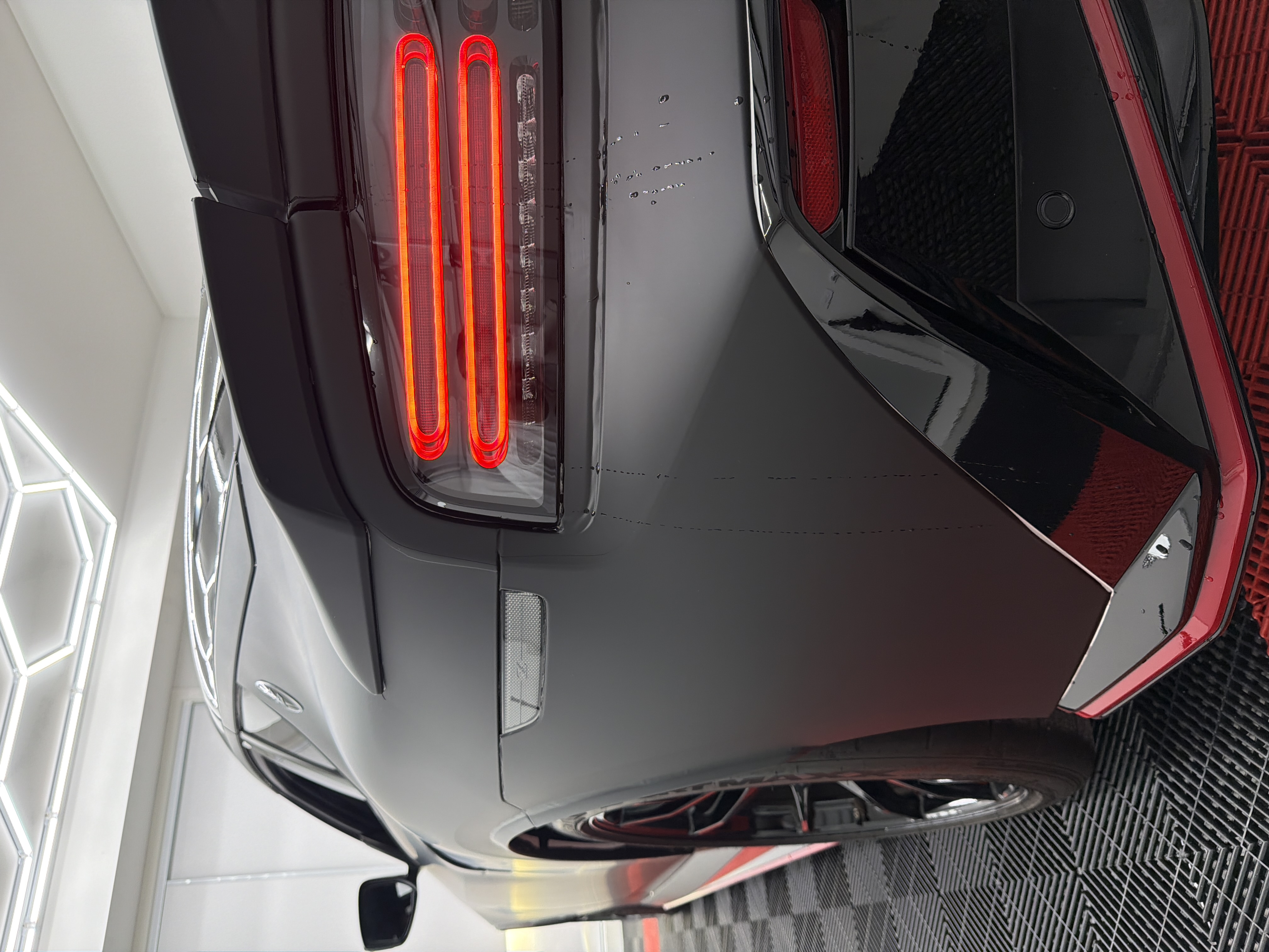 2025 Nissan Z wrapped in Matte Black, shot 4